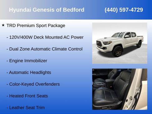 Used 2020 Toyota Tacoma TRD Sport w/ TRD Premium Sport Package AWD/4WD image 7
