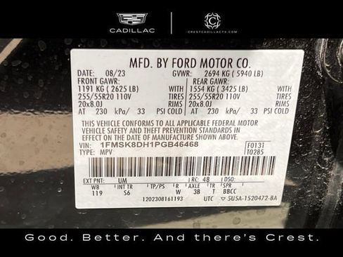 Used 2023 Ford Explorer XLT w/ Equipment Group 202A AWD/4WD image 30