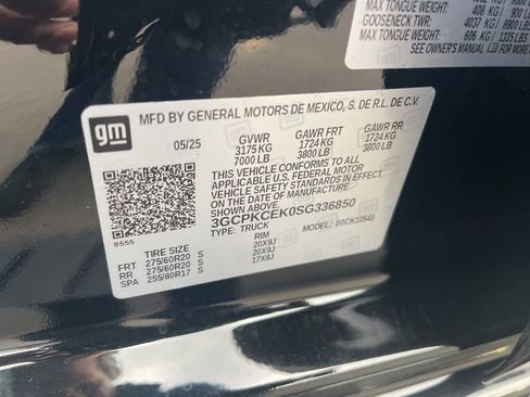 Used 2025 Chevrolet Silverado 1500 Custom Trail Boss w/ Turbomax Blackout Package image 36