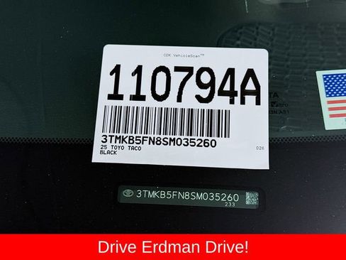 Certified 2025 Toyota Tacoma TRD Sport RWD image 30