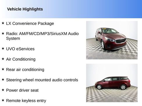 Used 2016 Kia Sedona LX w/ Option Group 020 FWD image 2