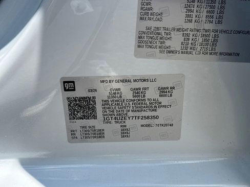New 2026 GMC Sierra 2500 AT4X w/ LPO, Black Badging Package AWD/4WD image 27