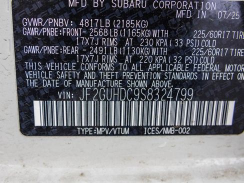 Used 2025 Subaru Crosstrek 2.0i Premium image 52