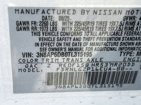 Used 2026 Nissan Kicks SR w/ Cold Weather Package AWD/4WD image 12