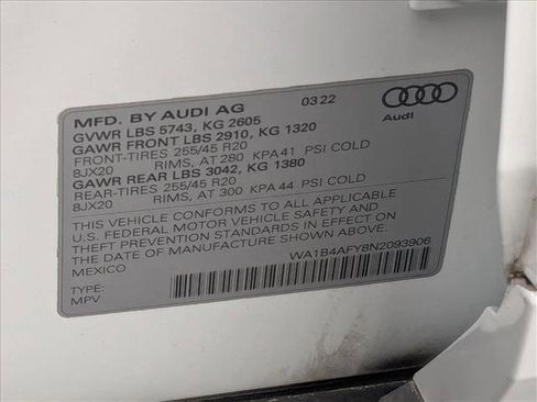Used 2022 Audi SQ5 Premium Plus w/ Premium Plus Package AWD/4WD image 26