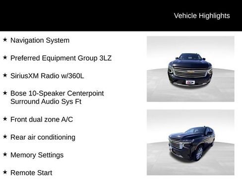Certified 2022 Chevrolet Tahoe High Country AWD/4WD image 13