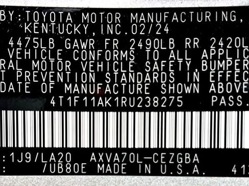 Certified 2024 Toyota Camry XLE w/ Cold Weather Package FWD image 23