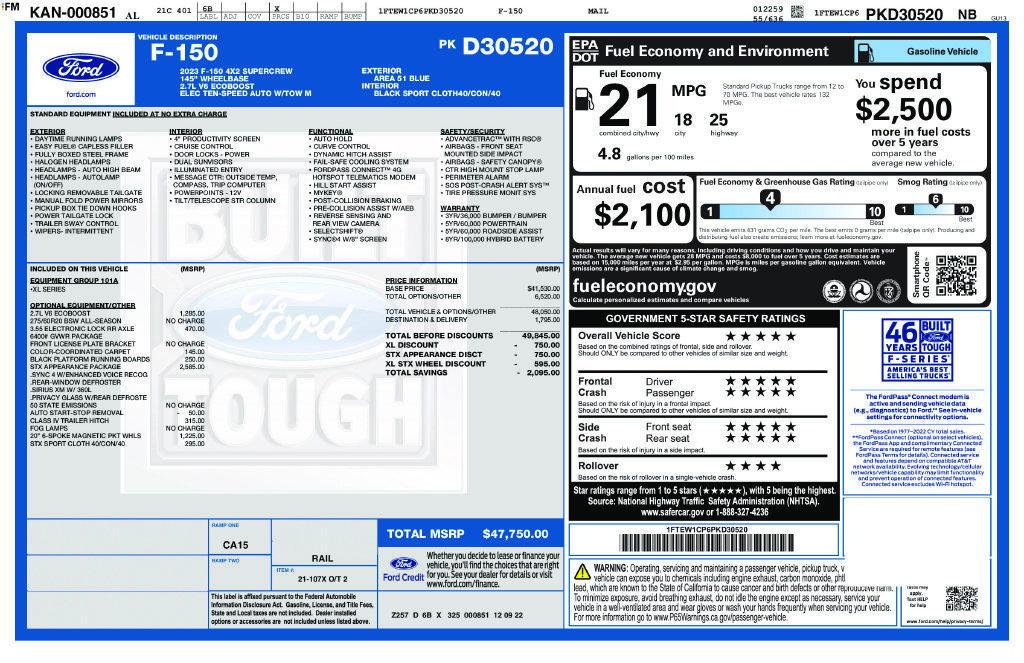 Used 2023 Ford F150 XL w/ STX Appearance Package RWD image 5