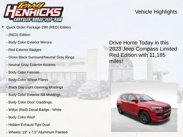 Used 2023 Jeep Compass Limited w/ Elite Group for (Red) Edition AWD/4WD image 4