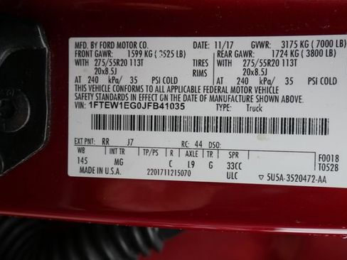 Used 2018 Ford F150 XLT w/ Equipment Group 302A Luxury AWD/4WD image 30
