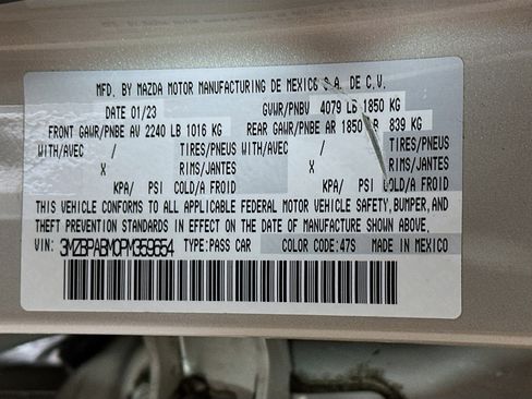 Used 2023 MAZDA MAZDA3 s FWD image 30