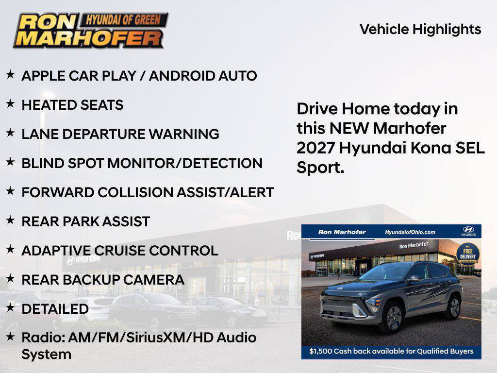 New 2027 Hyundai Kona SEL Sport AWD/4WD image 31