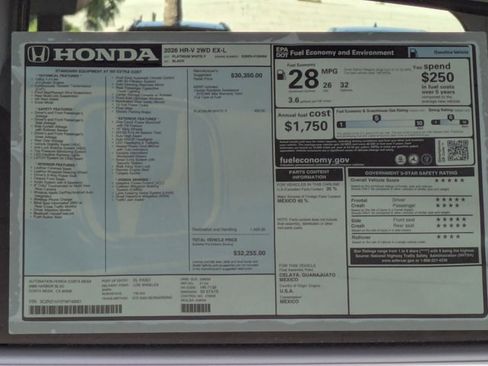 New 2026 Honda HR-V EX-L image 18