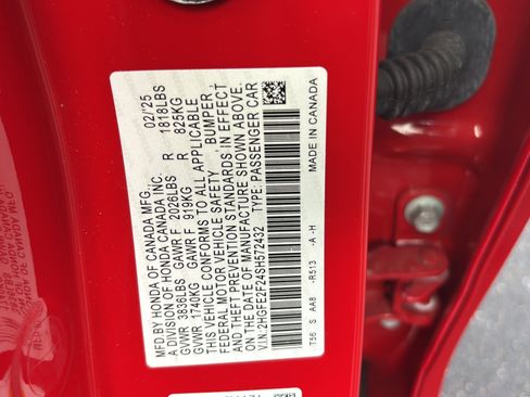 Certified 2025 Honda Civic LX image 21