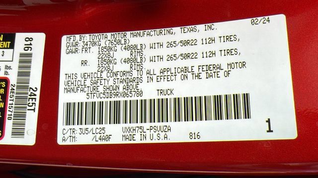 Used 2024 Toyota Tundra Capstone AWD/4WD image 27