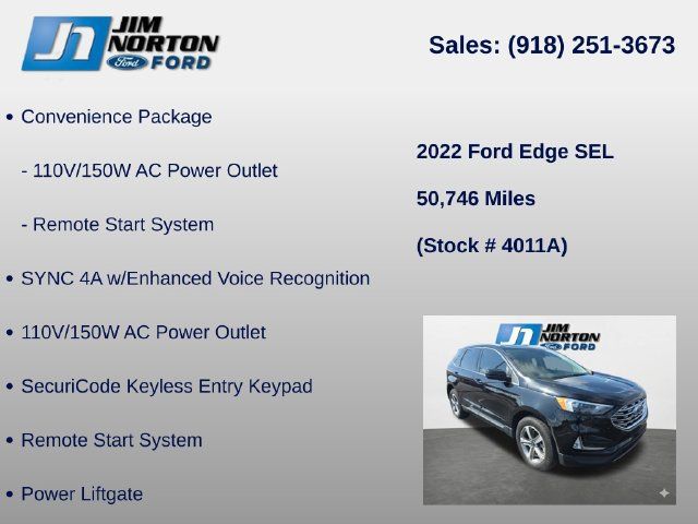 Used 2022 Ford Edge SEL w/ Convenience Package AWD/4WD image 12