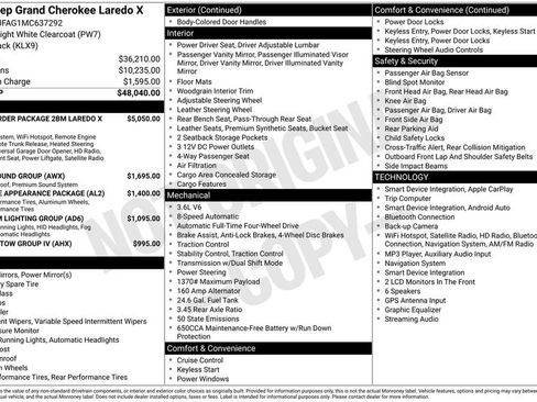 Used 2021 Jeep Grand Cherokee Laredo X AWD/4WD image 34