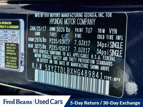 Used 2017 Hyundai Santa Fe Sport w/ Cargo Package AWD/4WD image 34