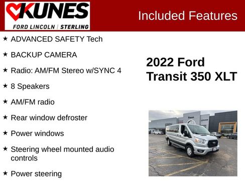 Used 2022 Ford Transit 350 XLT image 2