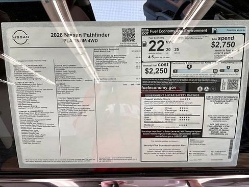 New 2026 Nissan Pathfinder Platinum AWD/4WD image 43