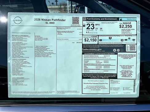 New 2026 Nissan Pathfinder SL AWD/4WD image 19