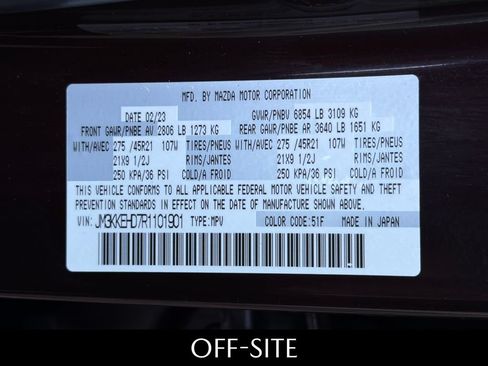 Certified 2024 MAZDA CX-90 3.3 Turbo w/ Premium Plus Pkg AWD/4WD image 33
