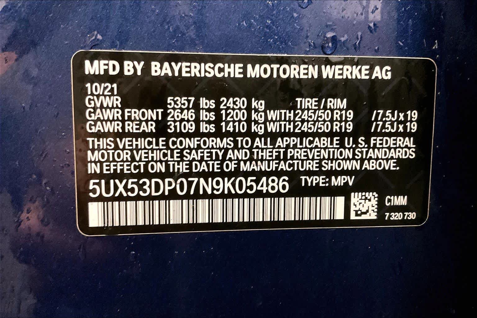 Used 2022 BMW X3 xDrive30i w/ Premium Package 2 AWD/4WD image 38