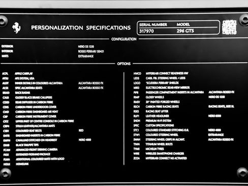 Certified 2025 Ferrari 296 GTS RWD image 8