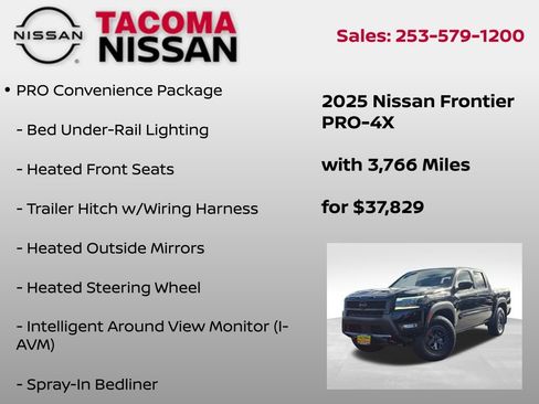 Used 2025 Nissan Frontier PRO-4X w/ Pro Convenience Package AWD/4WD image 6