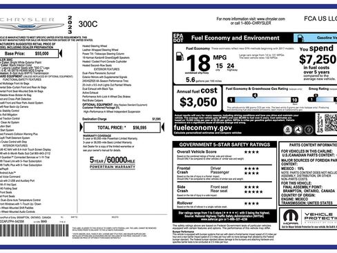 Used 2023 Chrysler 300 C RWD image 2