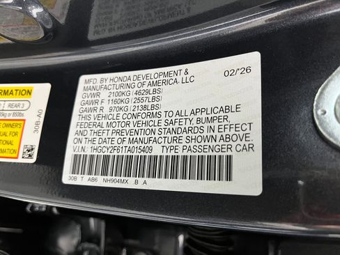 New 2026 Honda Accord EX-L image 18