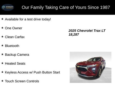 Used 2025 Chevrolet Trax LT w/ LT Convenience Package image 9