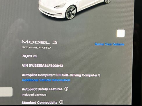 Used 2020 Tesla Model 3 Standard Range image 8