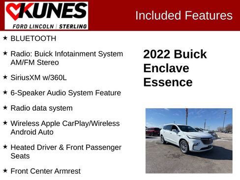 Used 2022 Buick Enclave Essence image 3
