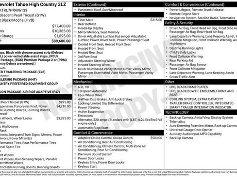Used 2023 Chevrolet Tahoe High Country AWD/4WD image 7