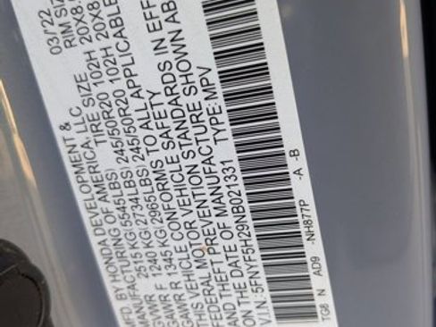 Used 2022 Honda Pilot Special Edition image 26