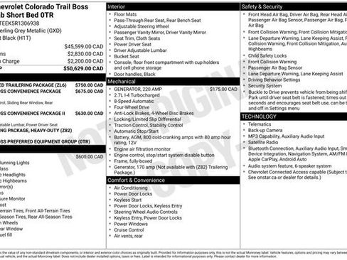 Used 2024 Chevrolet Colorado Trail Boss w/ Advanced Trailering Package AWD/4WD image 24