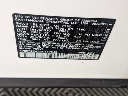 Used 2022 Volkswagen Atlas SE AWD/4WD image 38