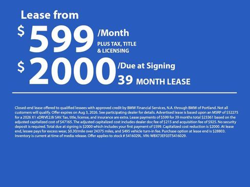 Used 2026 BMW X1 xDrive28i w/ Technology Package AWD/4WD image 2