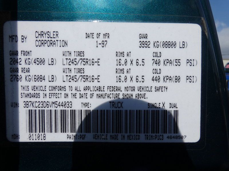Used 1997 Dodge Ram 2500 Truck 2WD Club Cab image 22
