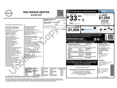 Used 2022 Nissan Sentra SV FWD image 48