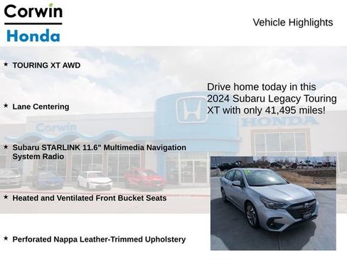 Used 2024 Subaru Legacy Touring XT image 6