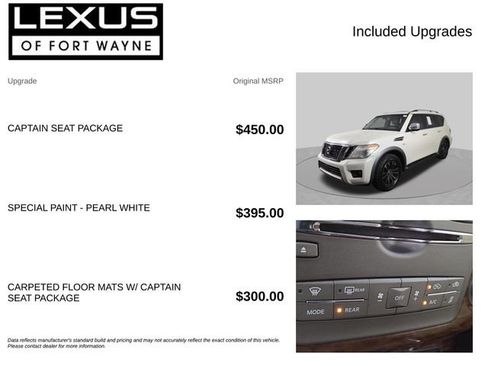 Used 2017 Nissan Armada Platinum w/ Captain Seat Package AWD/4WD image 4