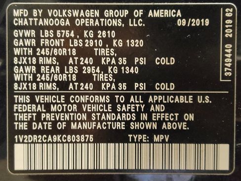 Used 2019 Volkswagen Atlas SE image 33