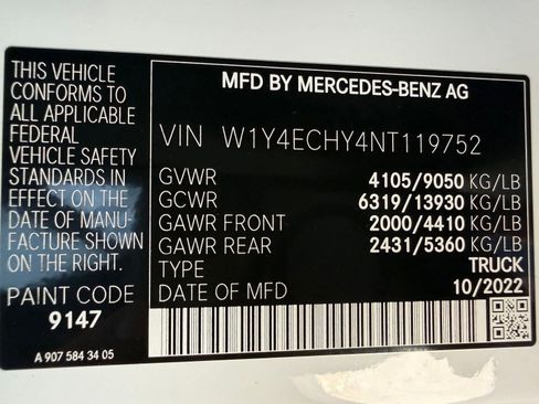 Used 2022 Mercedes-Benz Sprinter 2500 image 17