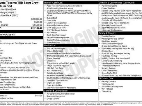 Used 2025 Toyota Tacoma TRD Sport image 6