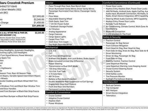 New 2026 Subaru Crosstrek 2.0i Premium image 18