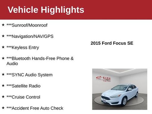 Used 2015 Ford Focus SE FWD image 4