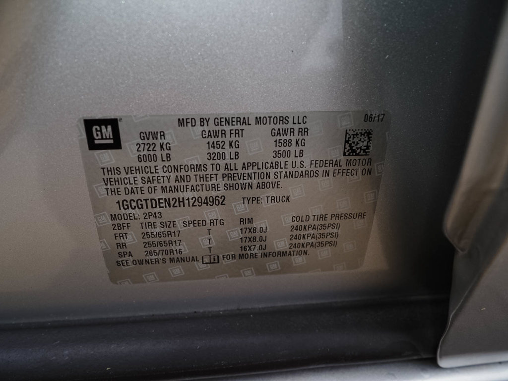 Certified 2017 Chevrolet Colorado Z71 AWD/4WD image 40