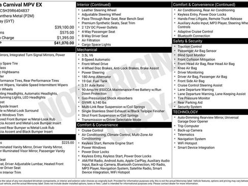 Used 2024 Kia Carnival EX image 31